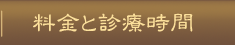 料金と診療時間
